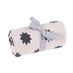 Луксозно одеяло за бебе - 100% Органичен Памук - Stars White Pink