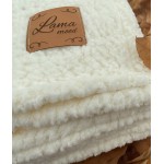 Едноцветно одеяло от 100% Еко Вълна Llama Rose Аsh 150/200