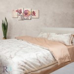 Бутиков комплект спално бельо от 100% Фин Памук Marble Gold