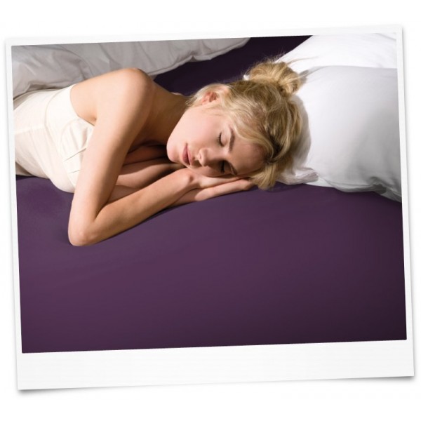 Чаршаф с ластик делукс Glamour 120/200 Lavender