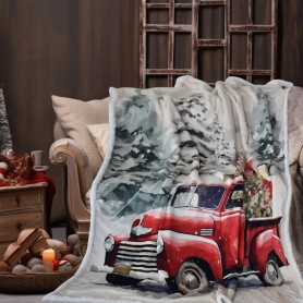 Пухкаво одеяло с DF печат 150/200 Christmas Car