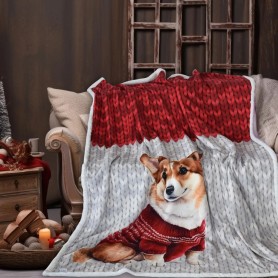 Пухкаво одеяло с DF печат 150/200 Christmas Dog
