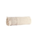 Малка кърпа за баня с дантела и ресни 30/50 - 100% Натурален Памук - Eko Ivory