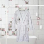 Детски халат с качулка Angel DF печат - XL
