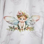 Детски халат с качулка Angel DF печат - XL