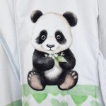 Детски халат с качулка Panda DF печат - L