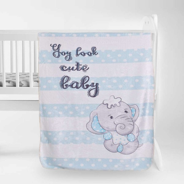 Пухкаво одеяло за бебе Cute Еlephant