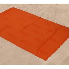 Кърпа за плаж с щампа водно конче от памук 100/170 Orange