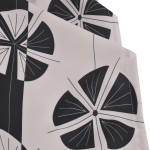 Елегантна покривка от поликанава с минимат печат 150/200 - 100% ПЕ - Flowers In Black And White