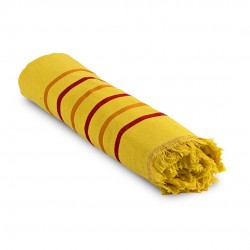 Памучна кърпа тип пещемал Yellow 70/140