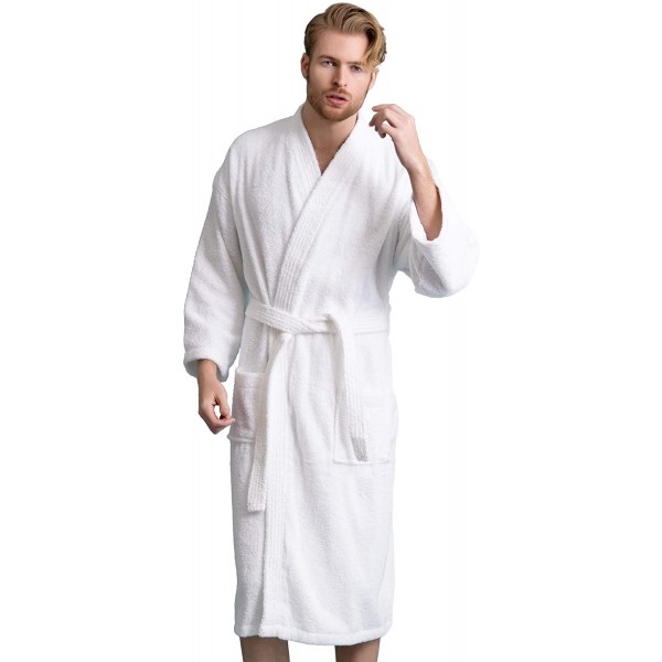 Хотелски хавлиен халат от турски памук 400гр.кв.м. - White