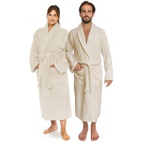 Универсален хавлиен халат от памук 400гр.кв.м. - Beige