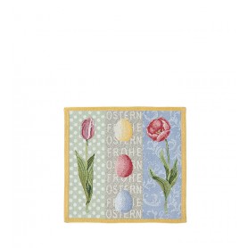 Неплъзгаща се подложка за сервиране с великденски принт - Tulips and Eggs
