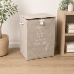 Кош за пране с капак 41x30x55 см – модерен дизайн