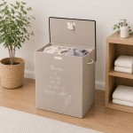 Кош за пране с капак 41x30x55 см – модерен дизайн