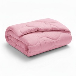 Памучна олекотена завивка със зимен пълнеж Candy Pink