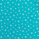 Универсален спален комплект - 100% Памук Ранфорс - Stars White and Aqua