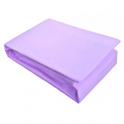 Универсален чаршаф с ластик - 100% Памучно Трико - Purple