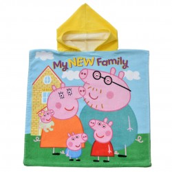 Детско пончо за басейн и СПА от 100% Памук Peppa Family