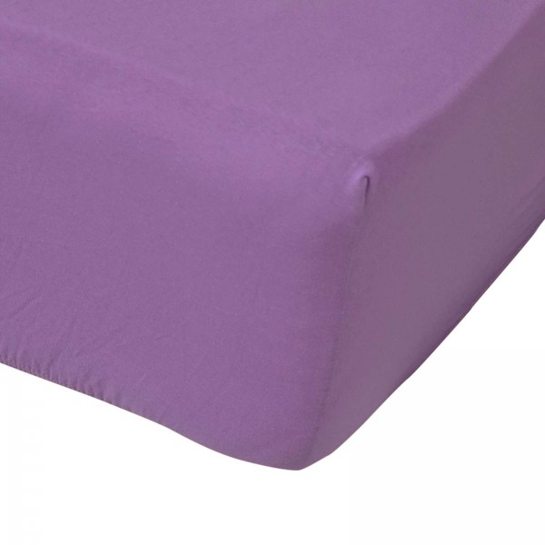 Еластичен чаршаф с ластик 90/200 Purple