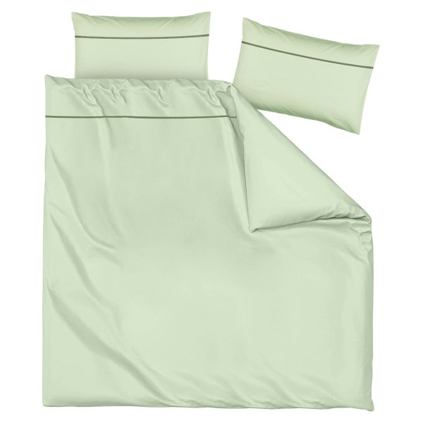 Двоен комплект спално бельо Mint Green 100% Памучен сатен