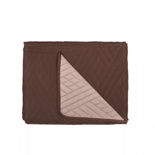 Микрофибърна кувертюра Scarlett 200/220 - Brown&Beige
