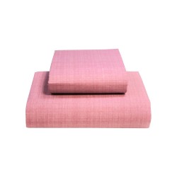 Прав долен чаршаф от фин памук Дитекс - Pink