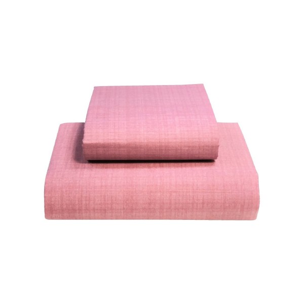 Прав долен чаршаф от фин памук Дитекс - Pink