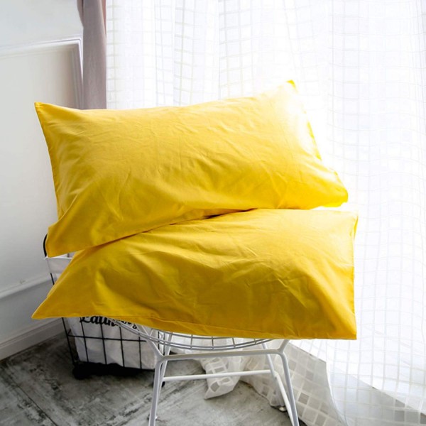 ПРОМО сет от 2бр. калъфки 50/70 от ранфорс - Yellow