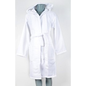 Хавлиен халат с качулка - Luxury Series - Solid White