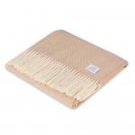 Одеяло от 100% Монголска Мериносова Вълна Делукс 140/190 Camel Beige