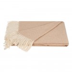 Одеяло от 100% Монголска Мериносова Вълна Делукс 140/190 Camel Beige