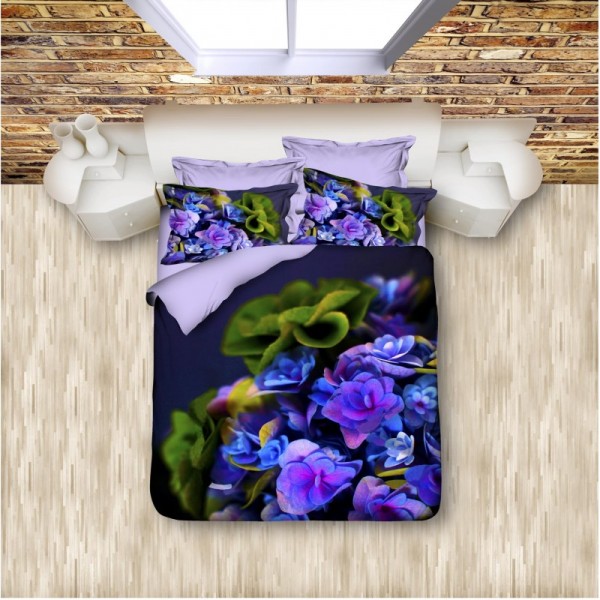 3D Спално Бельо Hydrangea