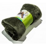Пухкаво поларено одеяло - 100% Микрофибър - Dark Green