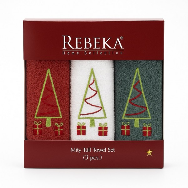Комплект от три броя кърпи 30/50 Christmas Тrees Комплект от три броя кърпи 30/50 Christmas Тrees