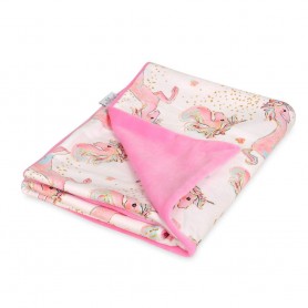 Двулицево Baby одеяло 75/100 Unicorns