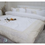 Сатенен спален комплект с дантела Shampagne Luxury