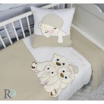 Уютен спален комплект за бебе + подарък завивка - 100% Трико - Sweet Bears