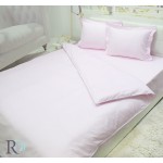 Луксозно спално бельо - 100% Памучен Сатен - White Pink