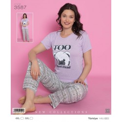 Летен комплект дамска пижама Panda 4XL