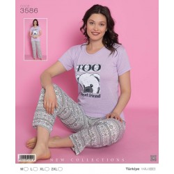 Летен комплект дамска пижама Panda XL
