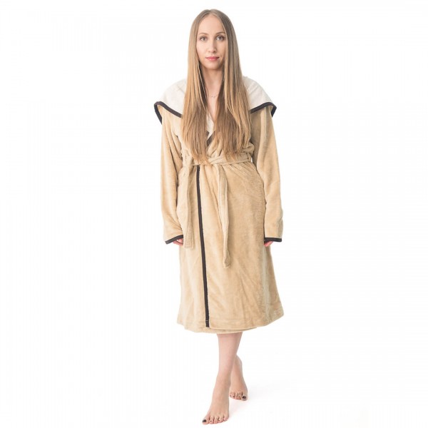 Дизайнерски халат Плюш&Хавлия Beige Дизайнерски халат Плюш&Хавлия Beige