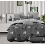 Два двойни комплекта спално бельо Gray Forest и Stylish Model микросатен