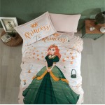 Тийнейджърски сатениран комплект спално бельо 3D Tiana
