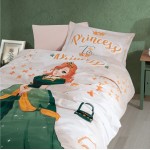 Тийнейджърски сатениран комплект спално бельо 3D Tiana