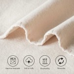 ПРОМО комплект от поларени одеяла за дома и пътувания 130/160 Izzy Antique White