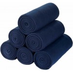ПРОМО комплект от поларени одеяла за дома и пътувания 150/200 Izzy Navy Blue 