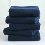 ПРОМО комплект от поларени одеяла за дома и пътувания 150/200 Izzy Navy Blue 