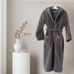 Халат от 100% Египетски Памук Премиум 500 гр/м² Verde XXL Gray Халат от 100% Египетски Памук Премиум 500 гр/м² Verde XXL Gray