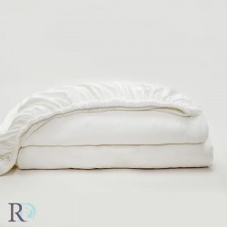 Луксозен чаршаф с ластик от 100% Вискоза 160/200 White